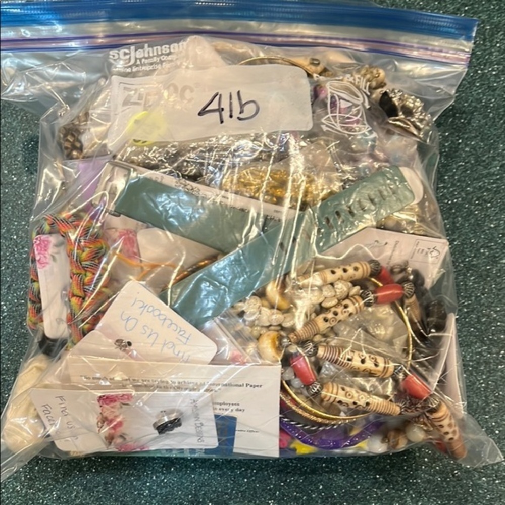 Assorted Jewelry Craft Bag